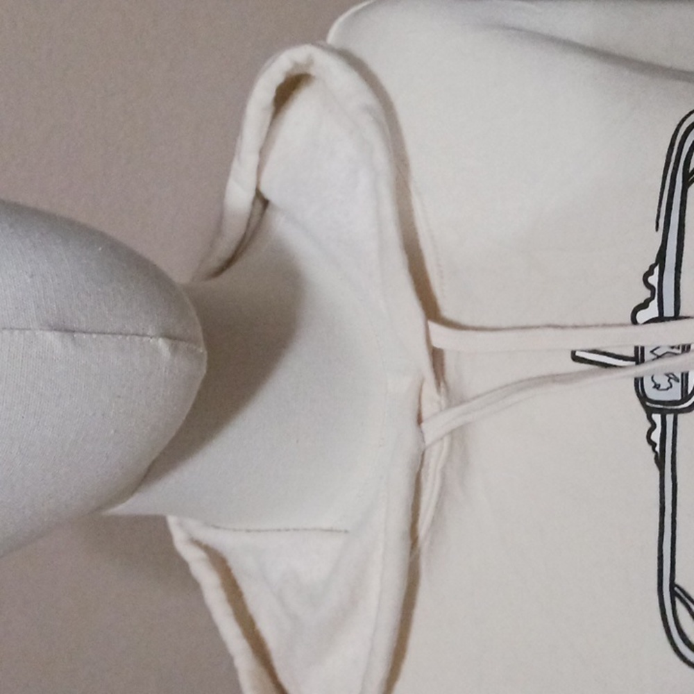 Wild Tribute- Ski Bums Women's Cream Graphic Hoodie - Picture 7 of 13